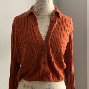 Ribbed Cropped cardigan